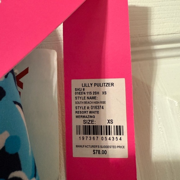 Lilly Pulitzer NWT Lilly Pulitzer Luxletic South Beach High Rise Bike Shorts - Picture 5 of 9